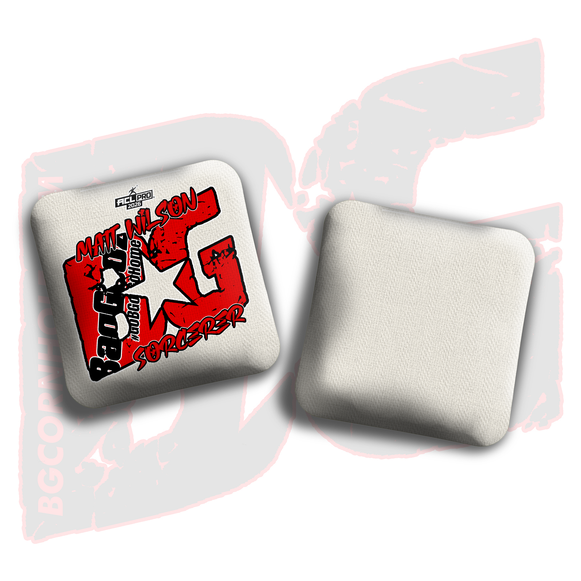 2026 BG Multiple Bag Models  - "Matt Wilson” - ACL Pro Stamped Cornhole Bags - SET OF 4 BAGS