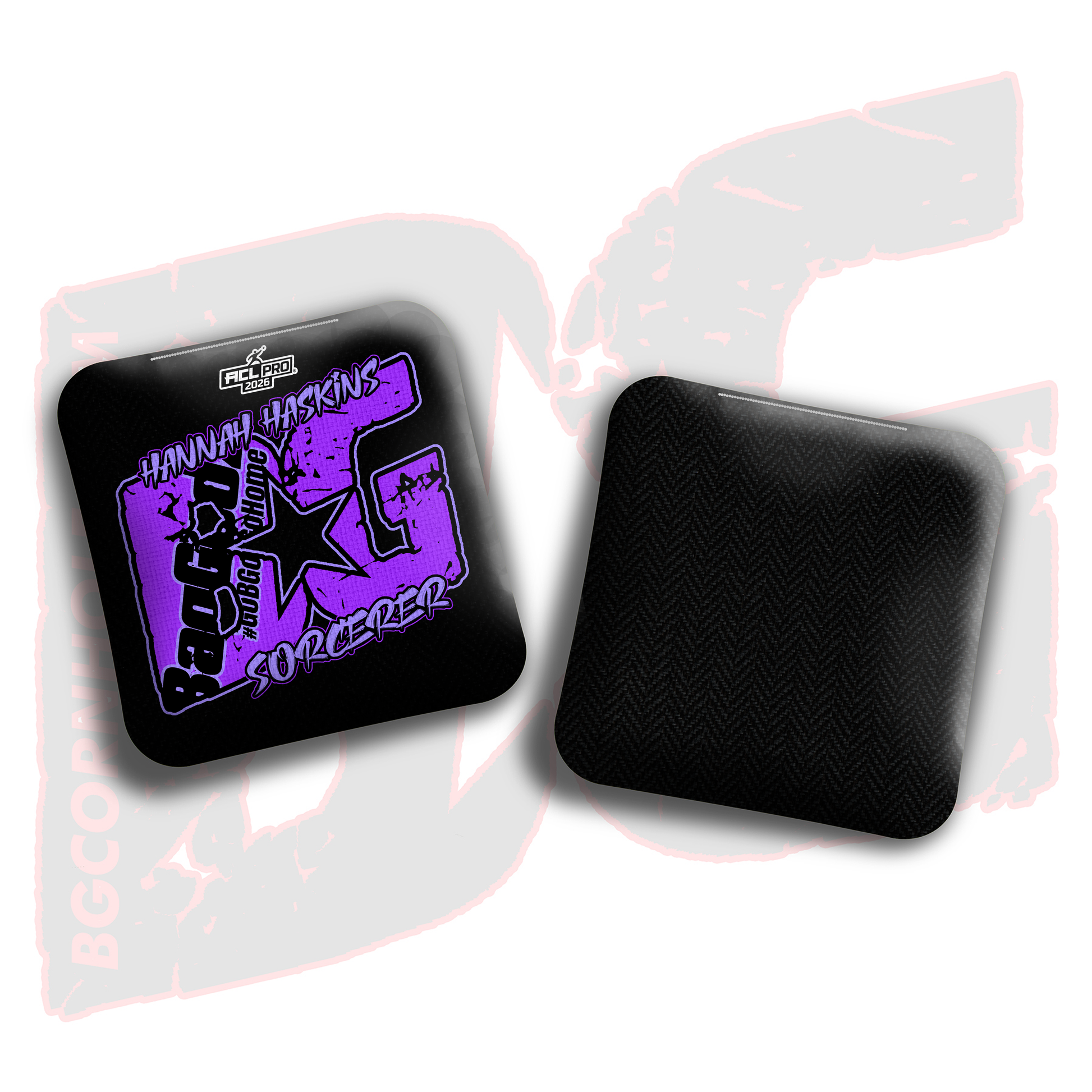 2026 BG Multiple Bag Models  - "Hannah Haskins” - ACL Pro Stamped Cornhole Bags - SET OF 4 BAGS