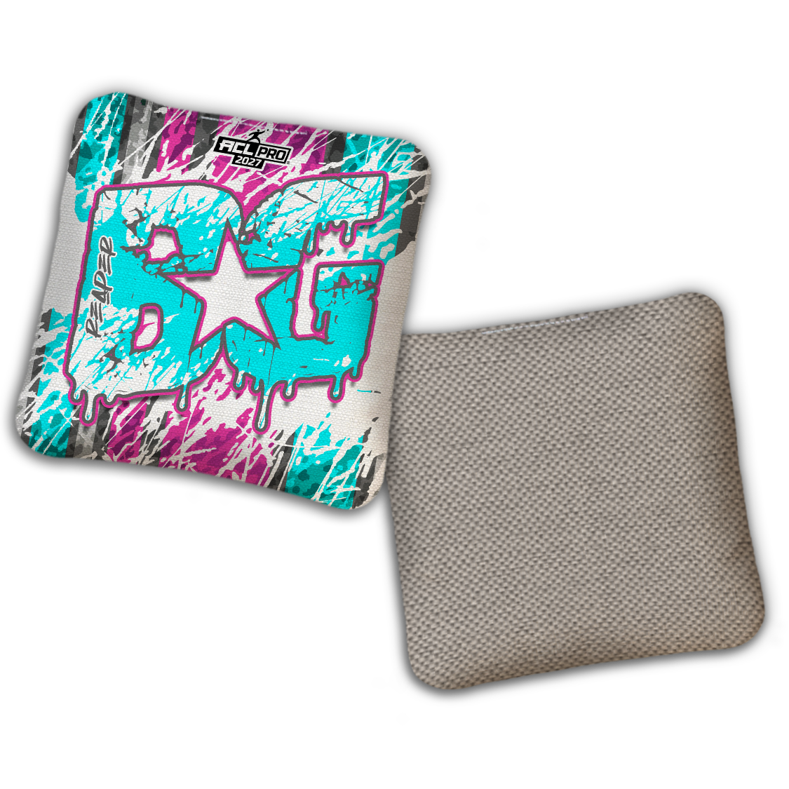 2027 BG Multiple Bag Models "SPLASH ZONE" - ACL Pro Stamped Cornhole Bags - SET OF 4 BAGS