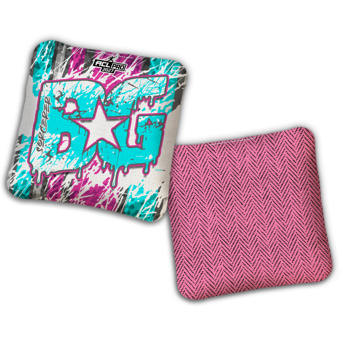 2027 BG Multiple Bag Models "SPLASH ZONE" - ACL Pro Stamped Cornhole Bags - SET OF 4 BAGS