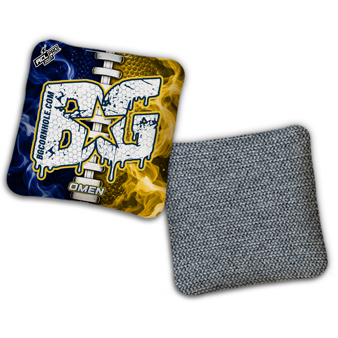 2027 BG Multiple Bag Models "Michigan Split Lace" - ACL Pro Stamped Cornhole Bags