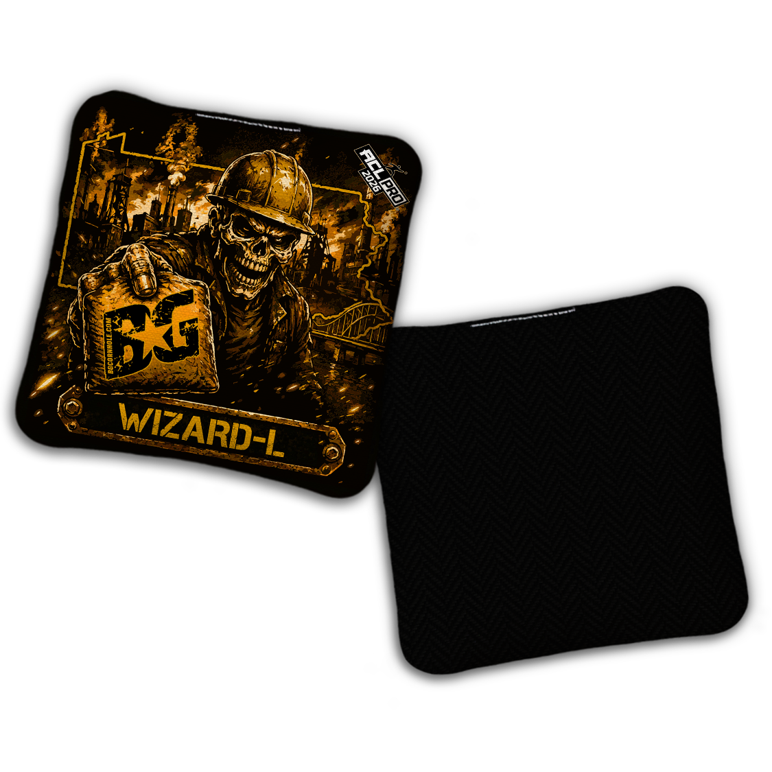 2026 BG Multiple Bag Models "Steel City Savage" - ACL Pro Stamped Cornhole Bags - SET OF 4 BAGS