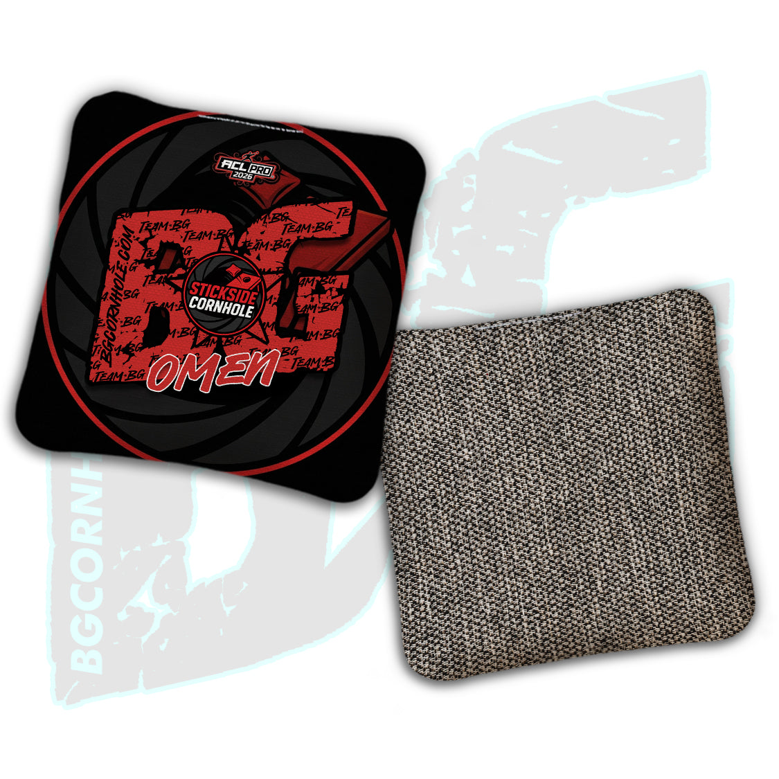 2026 Multiple Bag Models  "Stickside Cornhole” Collab - ACL Pro Stamped Cornhole Bags - SET OF 4 BAGS