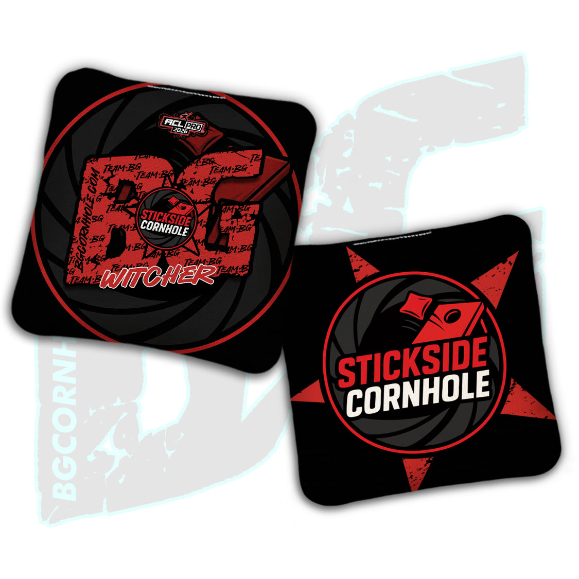 2026 Multiple Bag Models  "Stickside Cornhole” Collab - ACL Pro Stamped Cornhole Bags - SET OF 4 BAGS