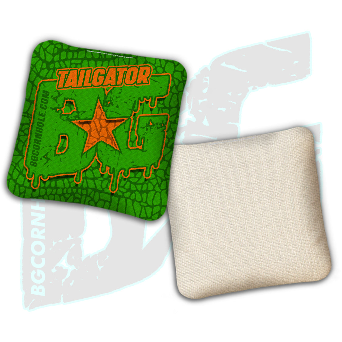BG Tailgator  - "Gator Skin” - Non Stamped Cornhole Bags - SET OF 4 bags