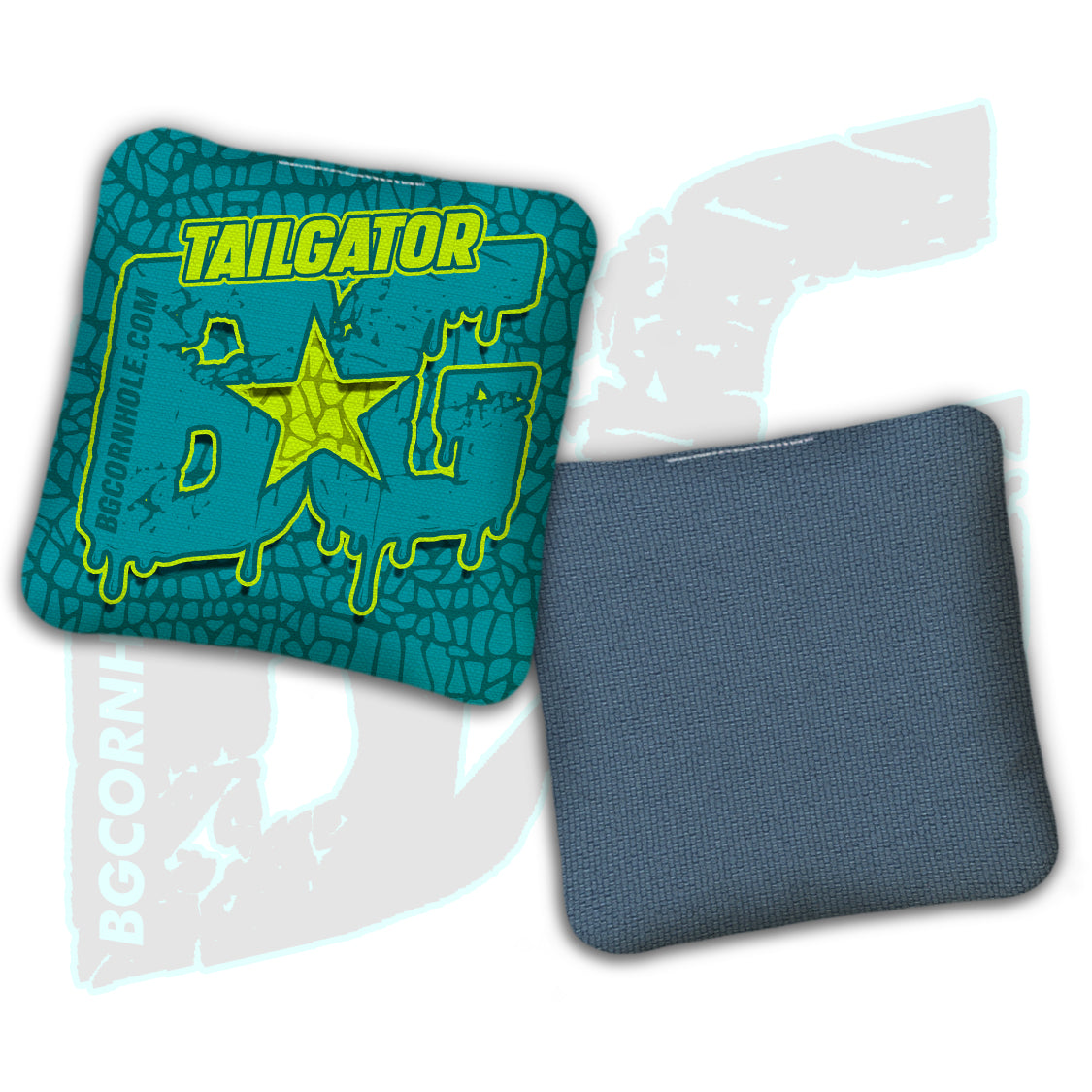 BG Tailgator  - "Gator Skin” - Non Stamped Cornhole Bags - SET OF 4 bags