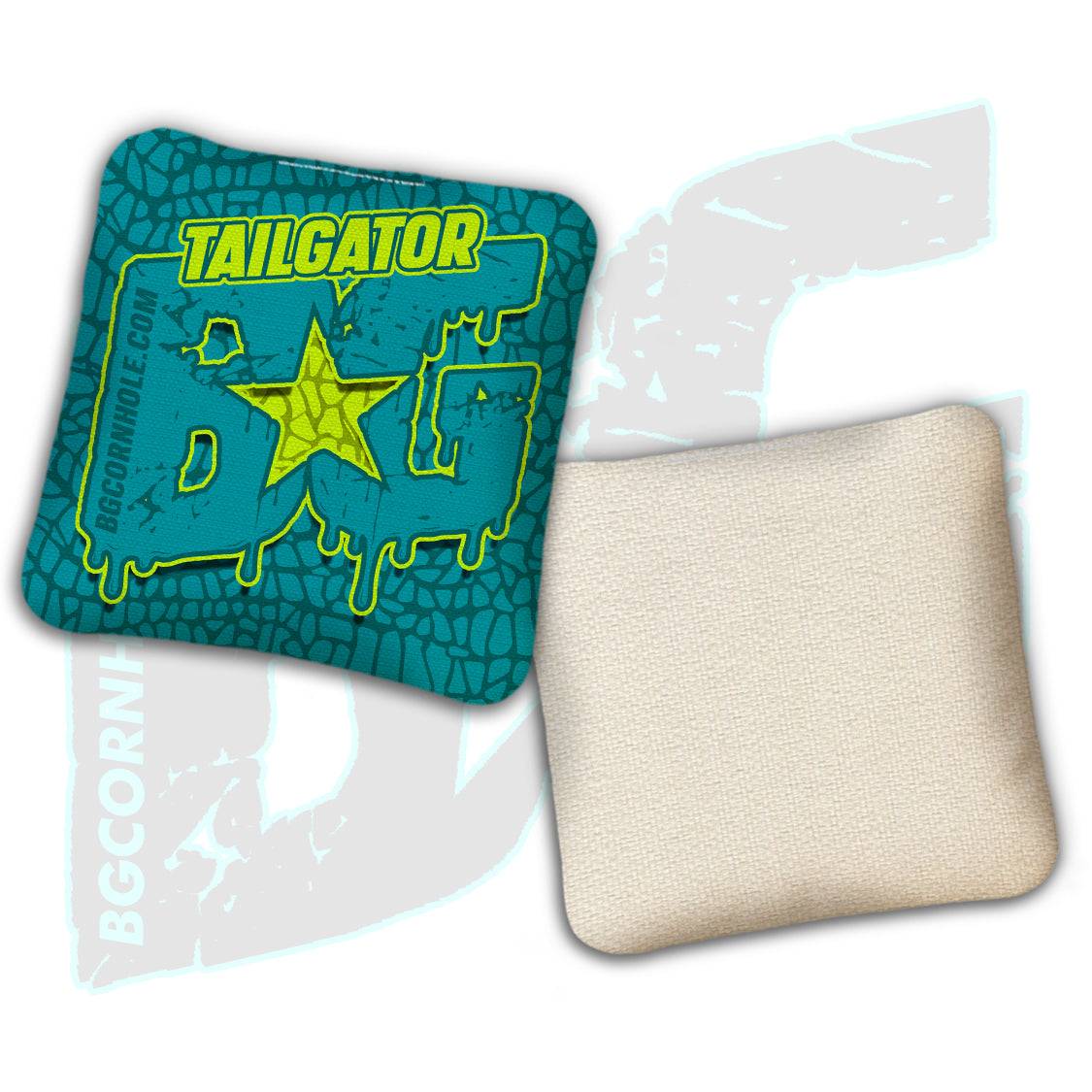 BG Tailgator  - "Gator Skin” - Non Stamped Cornhole Bags - SET OF 4 bags