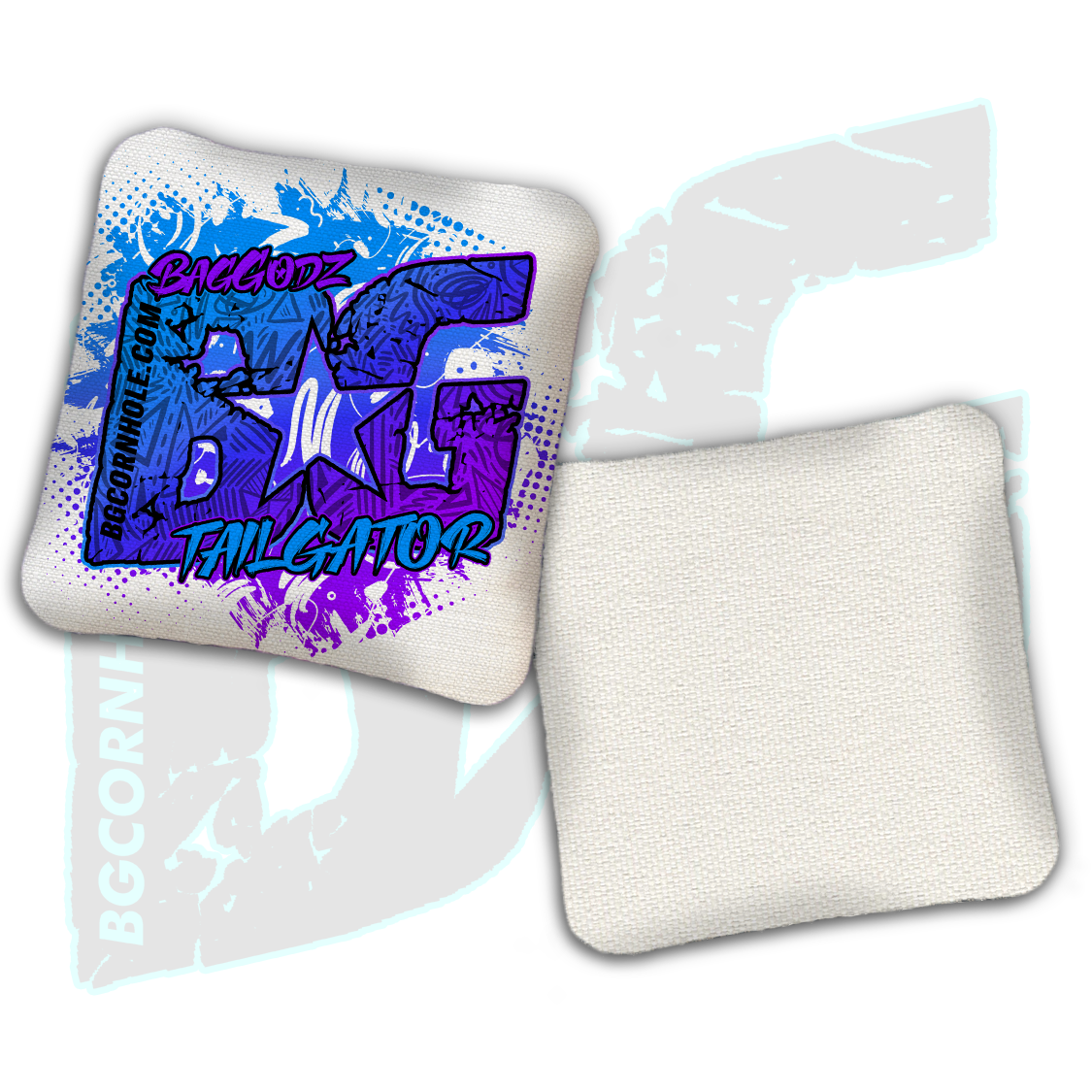 BG Multiple Bag Models  - "Hyper Ink" - Non Stamped Cornhole Bags - SET OF 4 bags