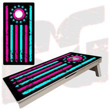Load image into Gallery viewer, BG &quot;Tattered Stripes&quot; Cornhole Boards - Elite Model