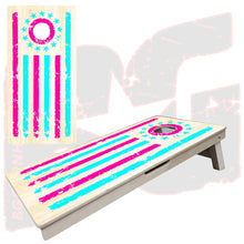 Load image into Gallery viewer, BG &quot;Tattered Stripes&quot; Cornhole Boards - Elite Model