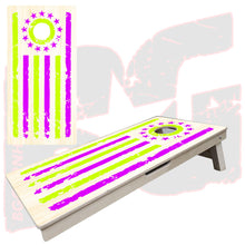 Load image into Gallery viewer, BG &quot;Tattered Stripes&quot; Cornhole Boards - Elite Model