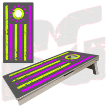 Load image into Gallery viewer, BG &quot;Tattered Stripes&quot; Cornhole Boards - Elite Model