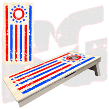 Load image into Gallery viewer, BG &quot;Tattered Stripes&quot; Cornhole Boards - Elite Model