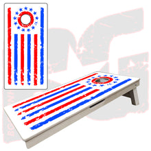 Load image into Gallery viewer, BG &quot;Tattered Stripes&quot; Cornhole Boards - Elite Model