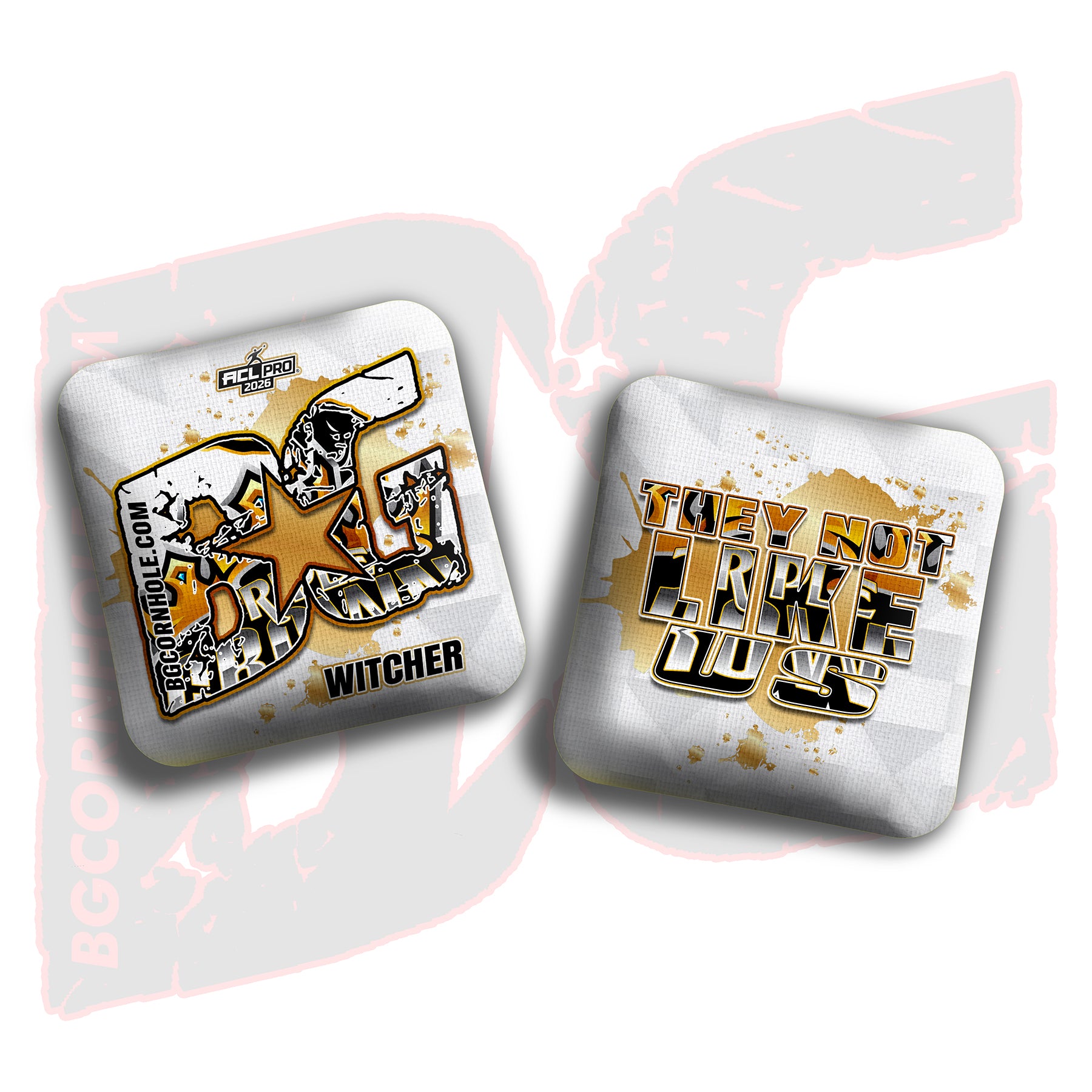2026 BG Multiple Bag Models "Triple Crown” Collab - ACL Pro Stamped Cornhole Bags - SET OF 4 BAGS