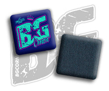 Load image into Gallery viewer, 2026 BG Multiple Bag Models &quot;Triple Crown Blue Neon” Collab - ACL Pro Stamped Cornhole Bags - SET OF 4 BAGS