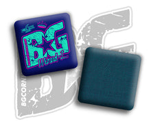 Load image into Gallery viewer, 2026 BG Multiple Bag Models &quot;Triple Crown Blue Neon” Collab - ACL Pro Stamped Cornhole Bags - SET OF 4 BAGS