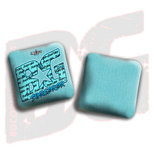 Load image into Gallery viewer, 2026 BG Multiple Bag Models &quot;Aqua Team BG&quot; - ACL Pro Stamped Cornhole Bags - SET OF 4 BAGS