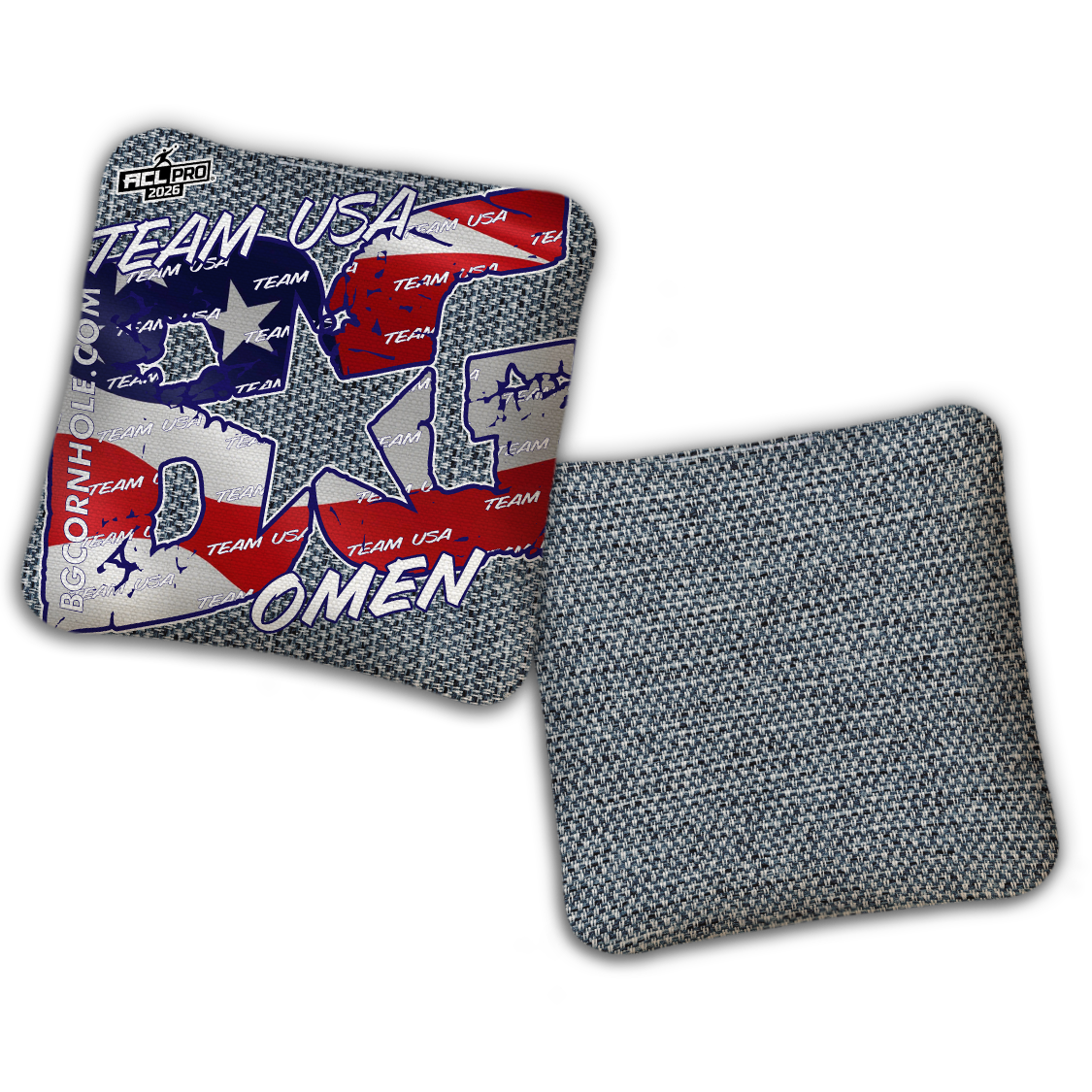 2026 BG Multiple Bag Models "Team USA" - ACL Pro Stamped Cornhole Bags - SET OF 4 BAGS