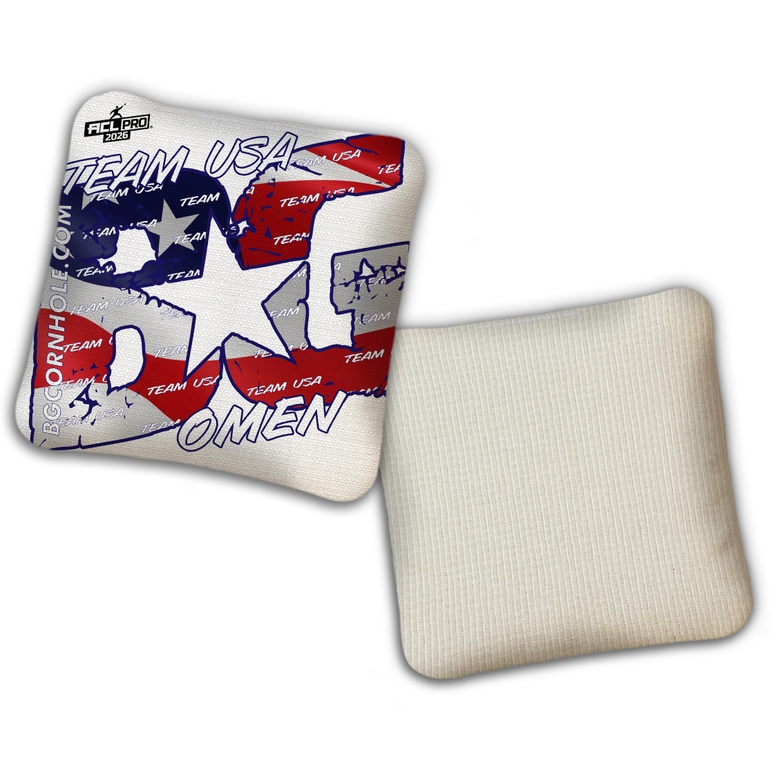 2026 BG Multiple Bag Models "Team USA" - ACL Pro Stamped Cornhole Bags - SET OF 4 BAGS