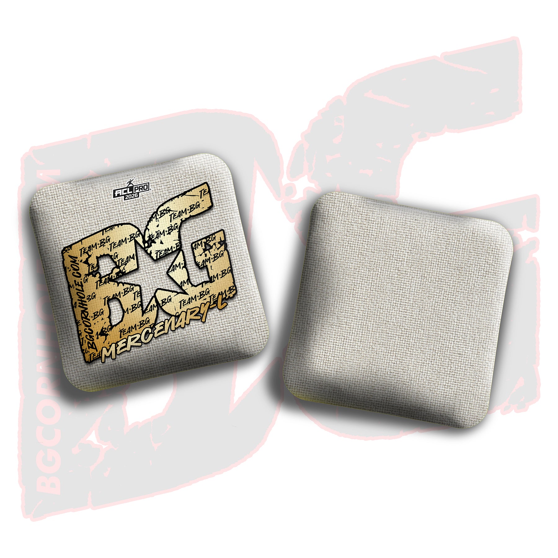 2026 BG Multiple Bag Models "Gold Logo Colormatch" - ACL Pro Stamped Cornhole Bags - SET OF 4 BAGS