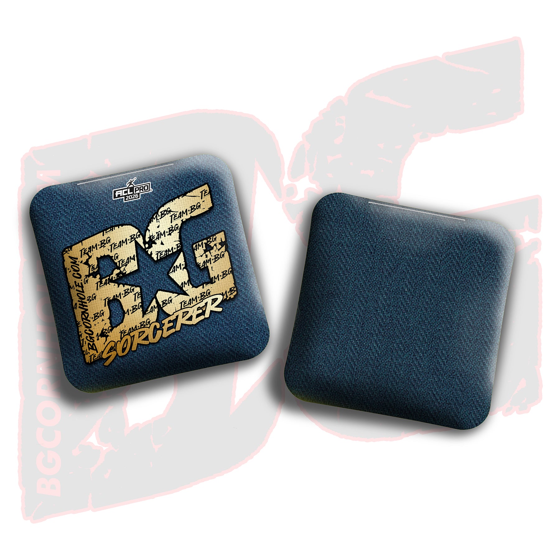 2026 BG Multiple Bag Models "Gold Logo Colormatch" - ACL Pro Stamped Cornhole Bags - SET OF 4 BAGS