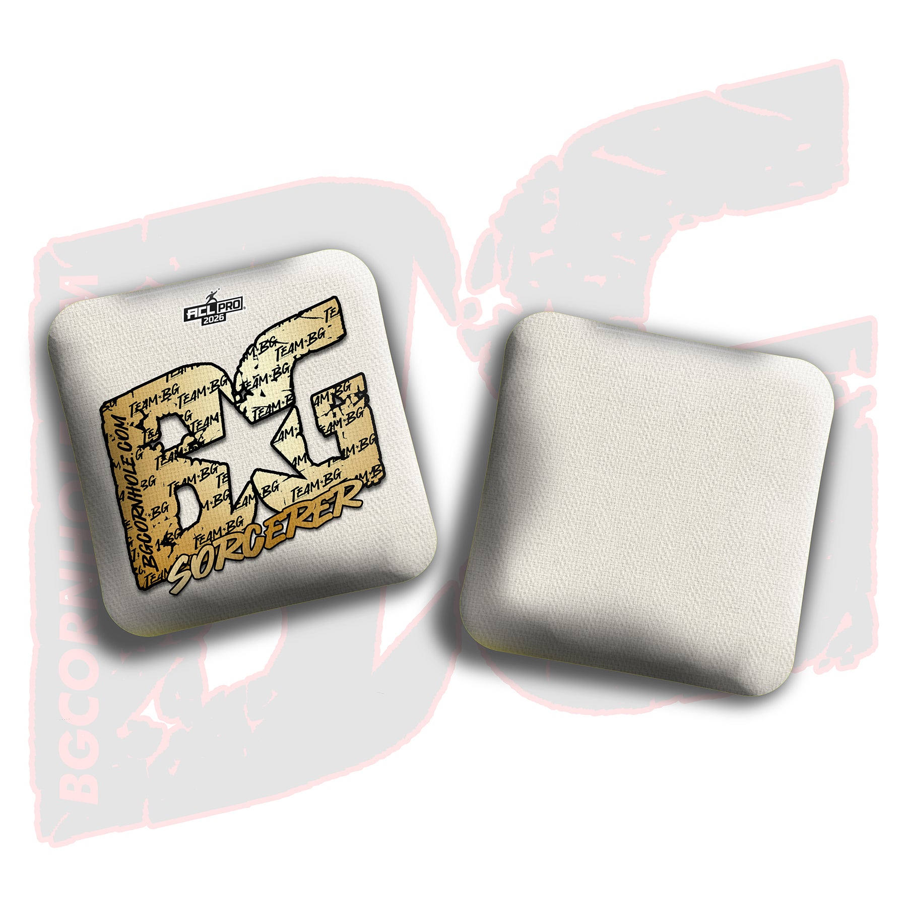 2026 BG Multiple Bag Models "Gold Logo Colormatch" - ACL Pro Stamped Cornhole Bags - SET OF 4 BAGS