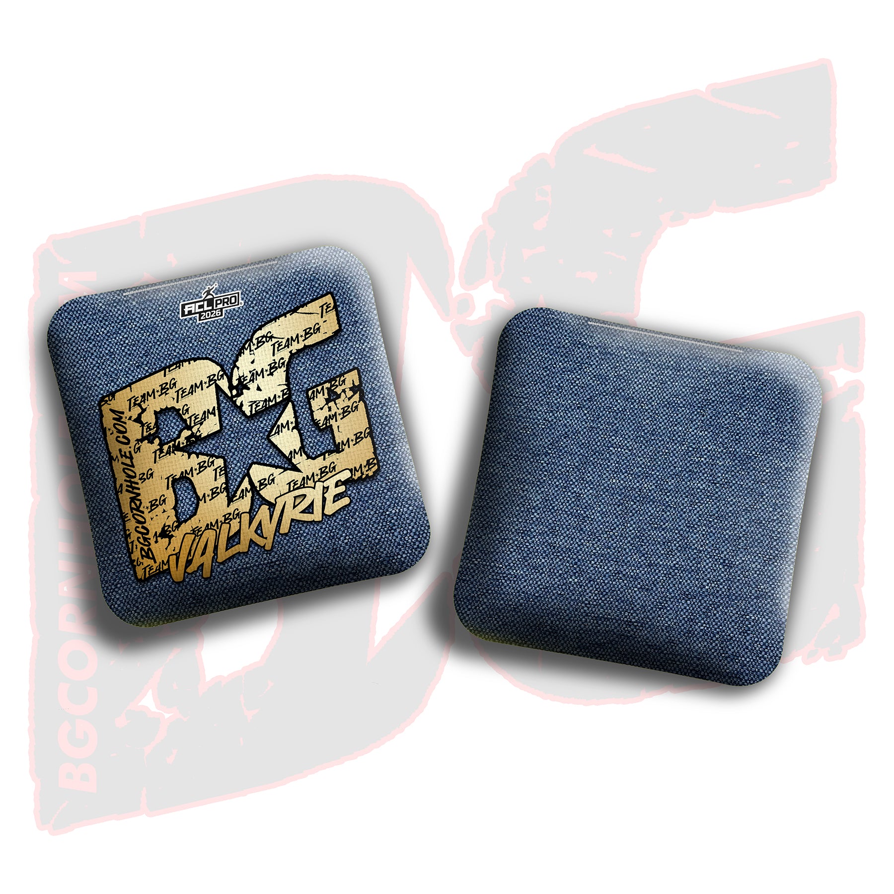 2026 BG Multiple Bag Models "Gold Logo Colormatch" - ACL Pro Stamped Cornhole Bags - SET OF 4 BAGS