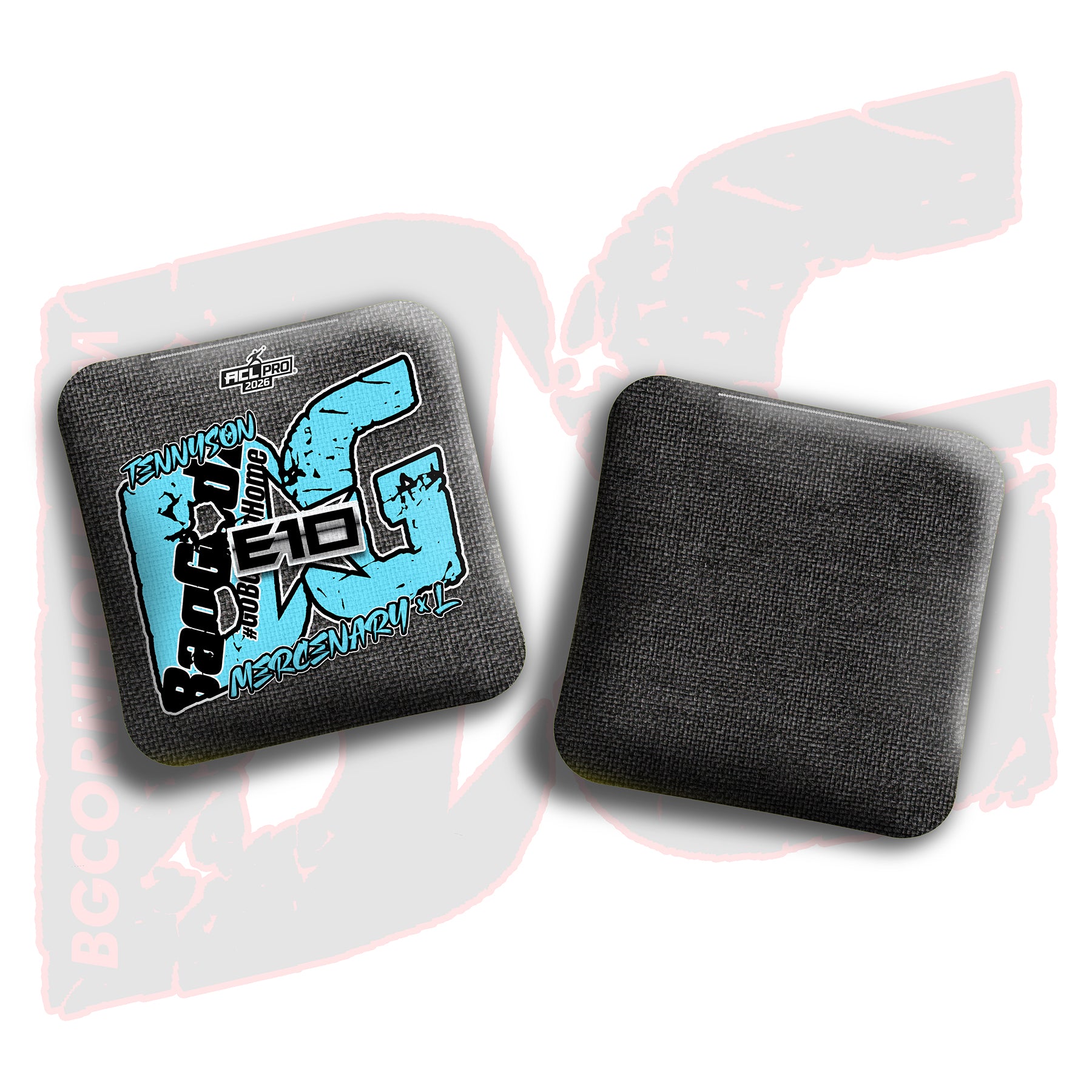 2026 BG Multiple Bag Models - "Elizabeth Tennyson” - ACL Pro Stamped Cornhole Bags - SET OF 4 BAGS