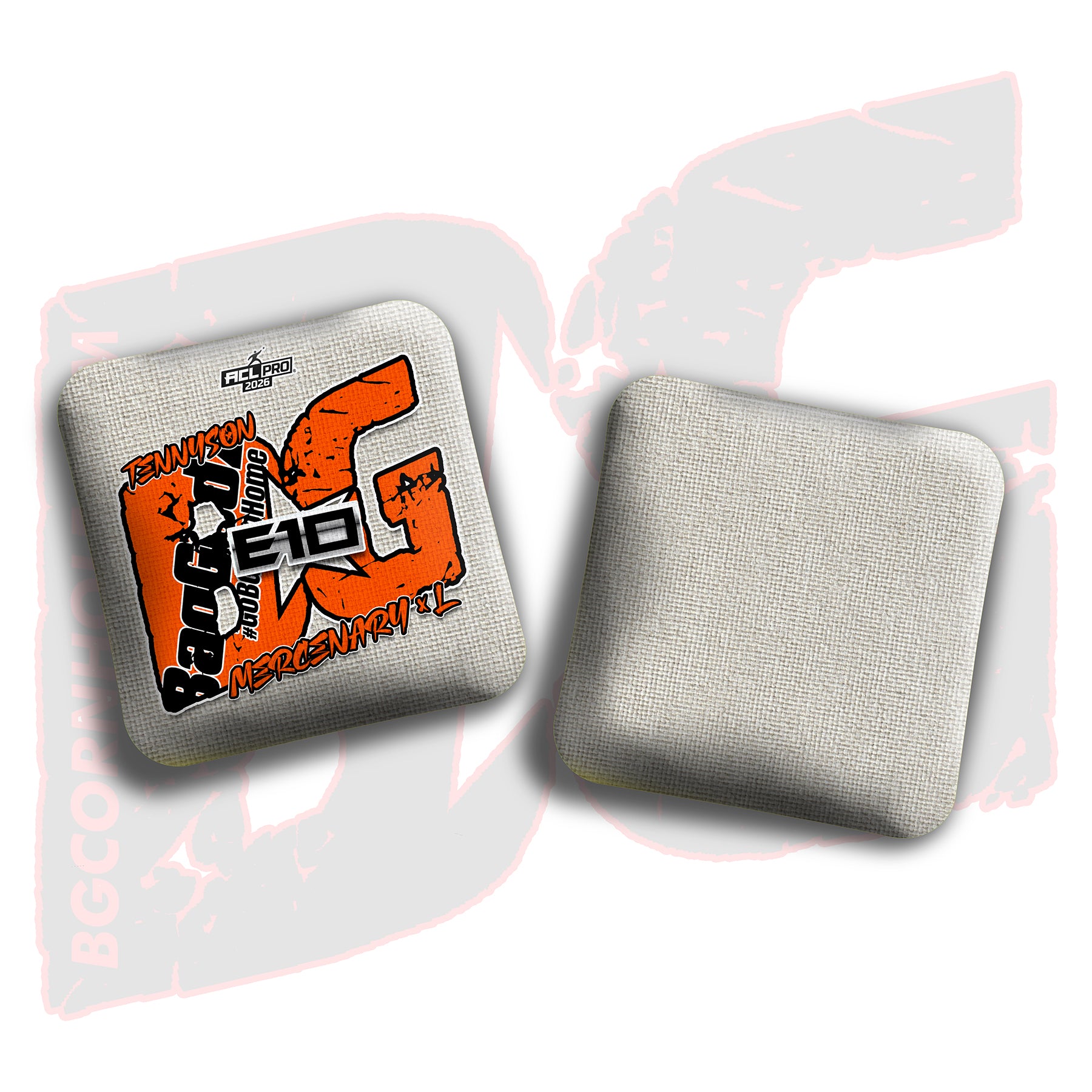 2026 BG Multiple Bag Models - "Elizabeth Tennyson” - ACL Pro Stamped Cornhole Bags - SET OF 4 BAGS