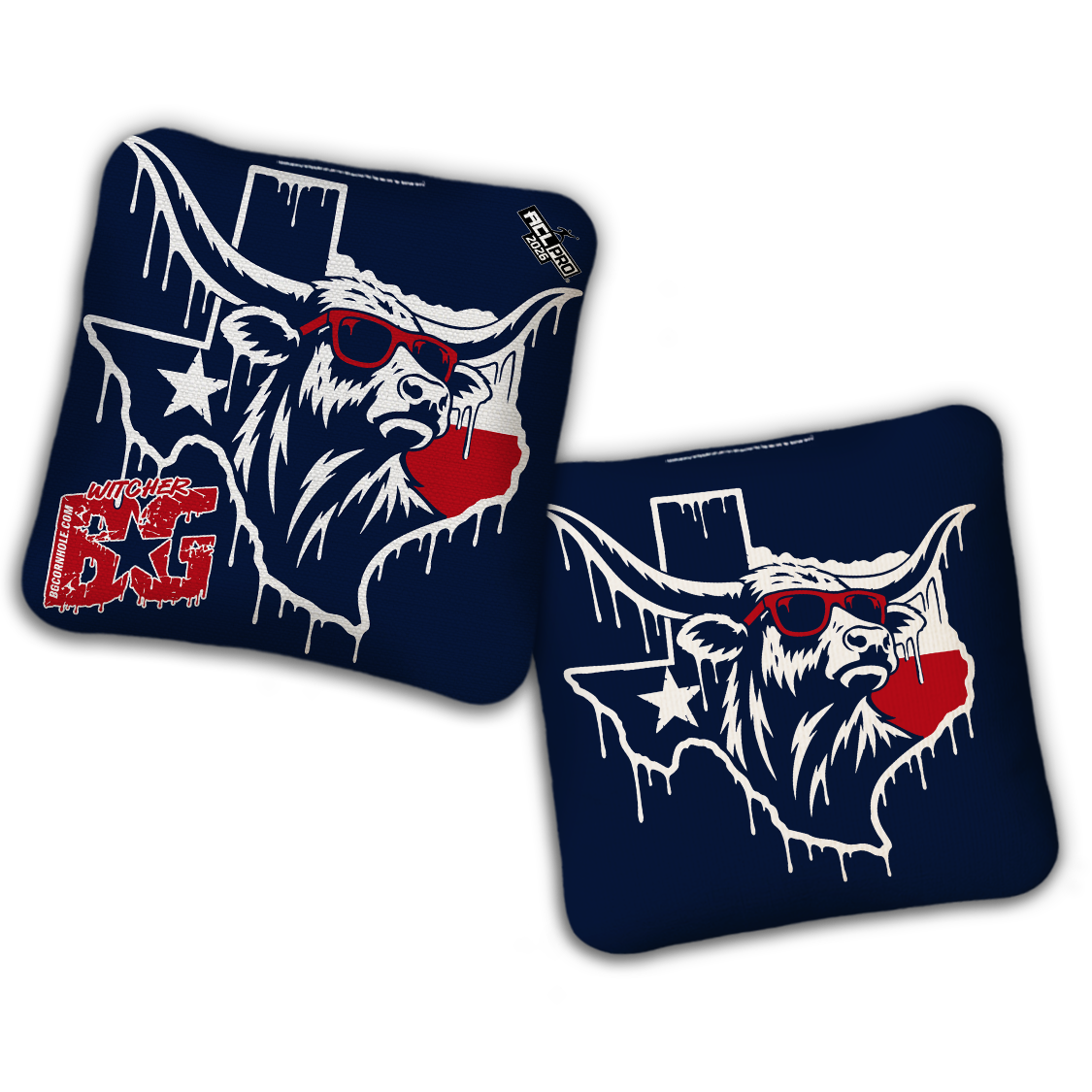 2026 BG "TEXAS DRIP" - ACL Pro Stamped Cornhole Bags - SET OF 4 BAGS
