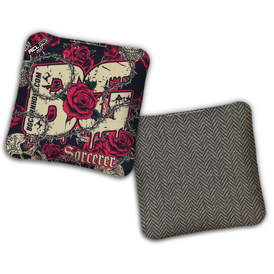 2027 BG Multiple Bag Models "THORNS AND ROSES" - ACL Pro Stamped Cornhole Bags - SET OF 4 BAGS