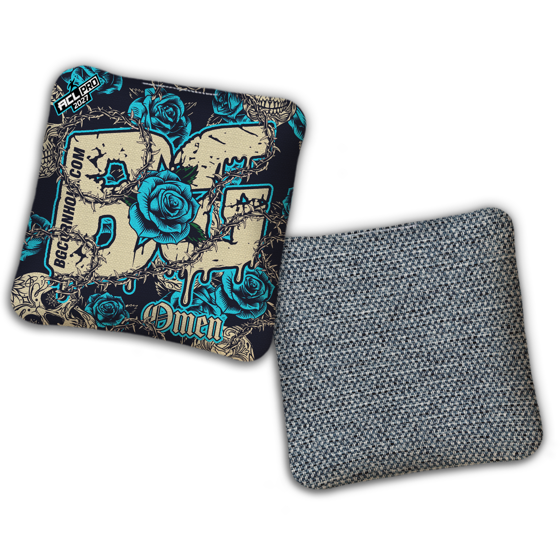 2027 BG Multiple Bag Models "THORNS AND ROSES" - ACL Pro Stamped Cornhole Bags - SET OF 4 BAGS