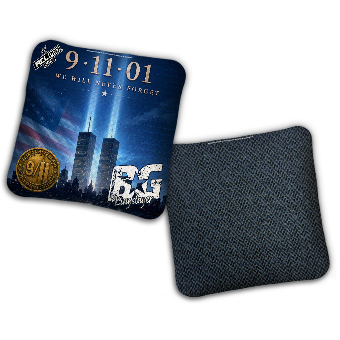 2027 BG Multiple Models “9.11 25th Anniversary" - ACL Pro Stamped Cornhole Bags - SET OF 4 BAGS