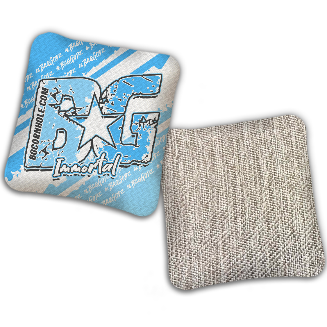 UNSTAMPED BG Multiple Bag Models "BAGGODZ RALLY" - Cornhole Bags - SET OF 4 BAGS