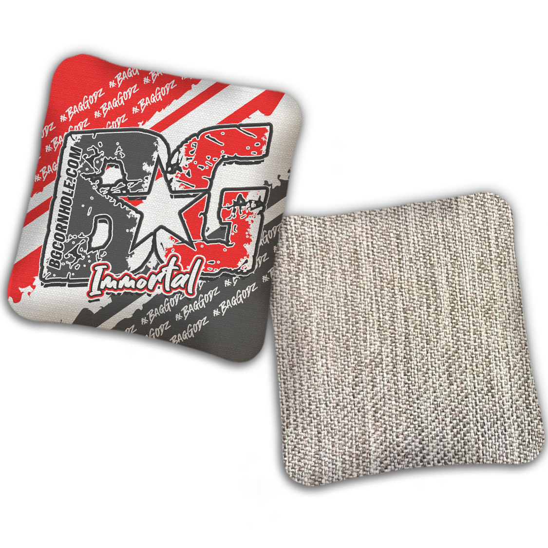 UNSTAMPED BG Multiple Bag Models "BAGGODZ RALLY" - Cornhole Bags - SET OF 4 BAGS