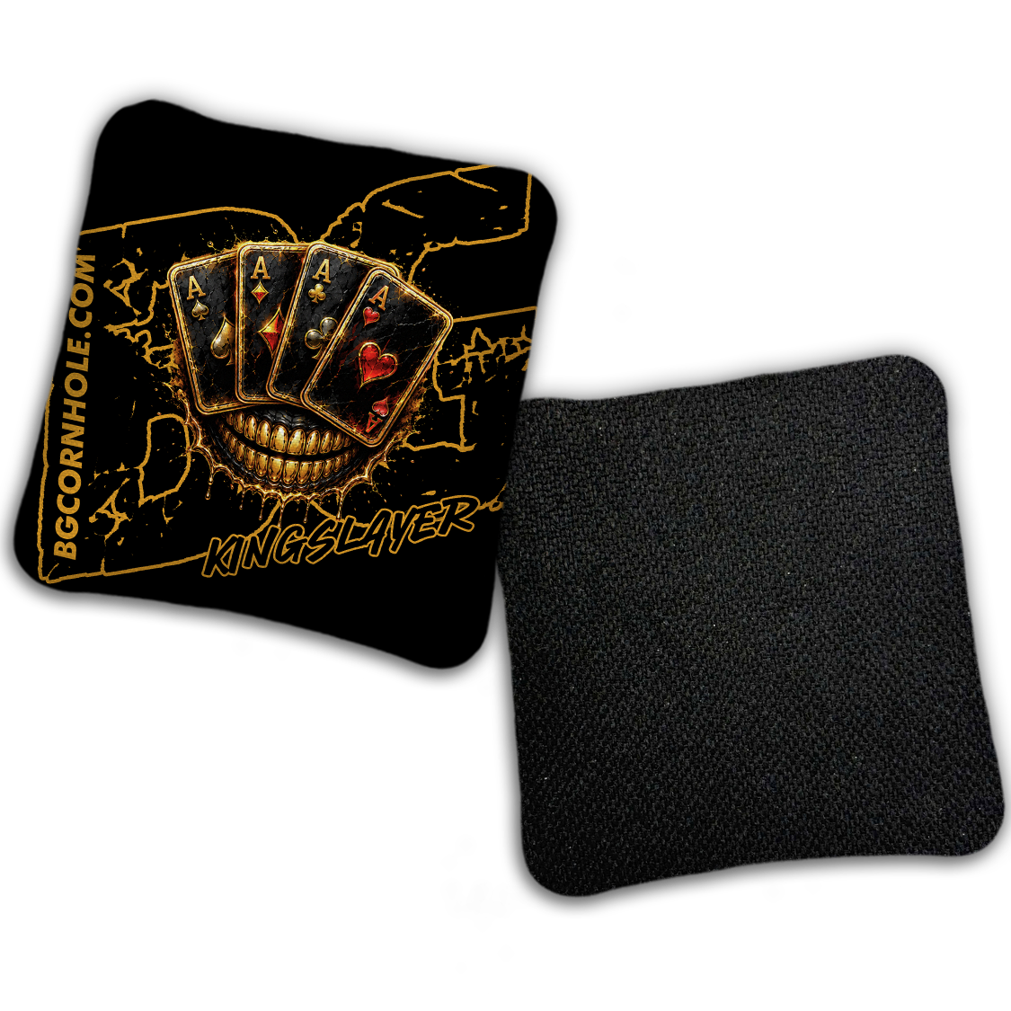 UNSTAMPED BG Multiple Bag Models "DEAD MANS HAND " - Cornhole Bags - SET OF 4 BAGS