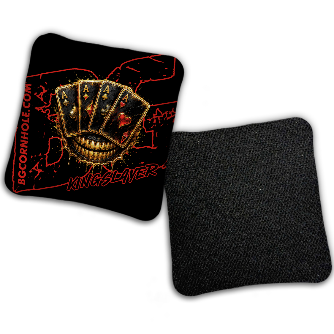 UNSTAMPED BG Multiple Bag Models "DEAD MANS HAND " - Cornhole Bags - SET OF 4 BAGS