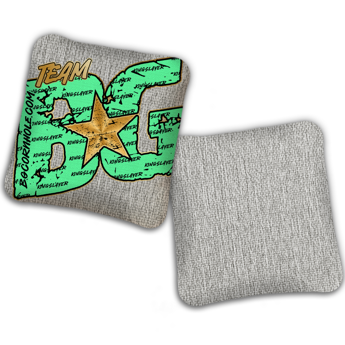 UNSTAMPED BG Kingslayer "Big BG Colormatch" - Cornhole Bags - SET OF 4 BAGS