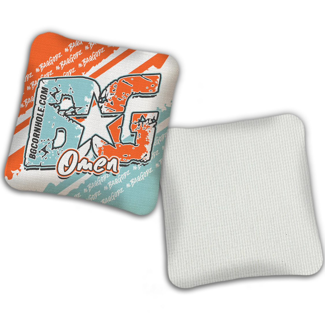 UNSTAMPED BG Multiple Bag Models "BAGGODZ RALLY" - Cornhole Bags - SET OF 4 BAGS