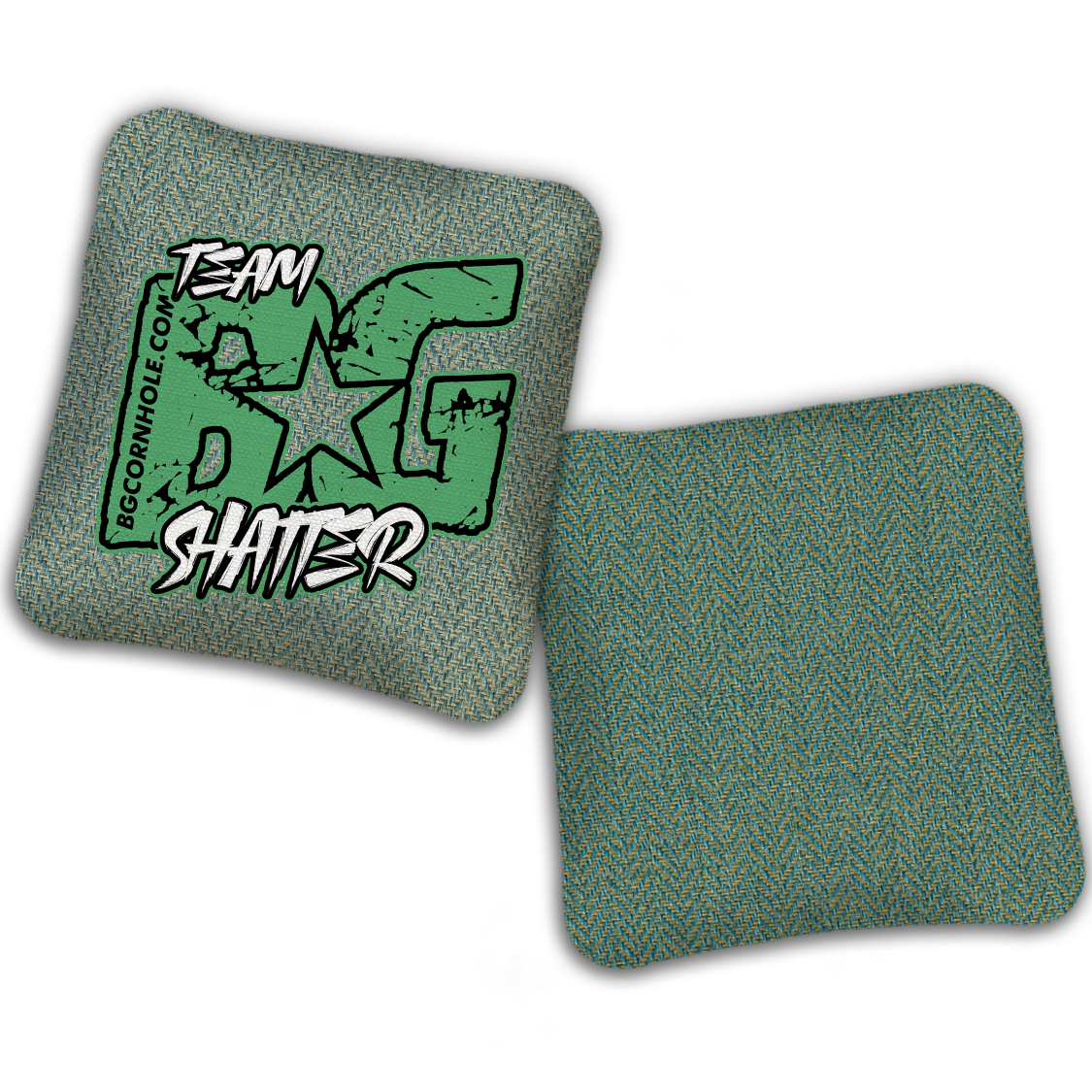 UNSTAMPED BG SHATTER “ESPN THROWBACK COLORMATCH" - Cornhole Bags - SET OF 4 BAGS