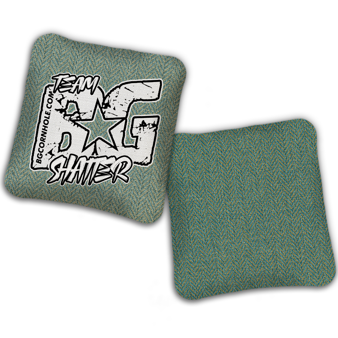 UNSTAMPED BG SHATTER “ESPN THROWBACK COLORMATCH" - Cornhole Bags - SET OF 4 BAGS