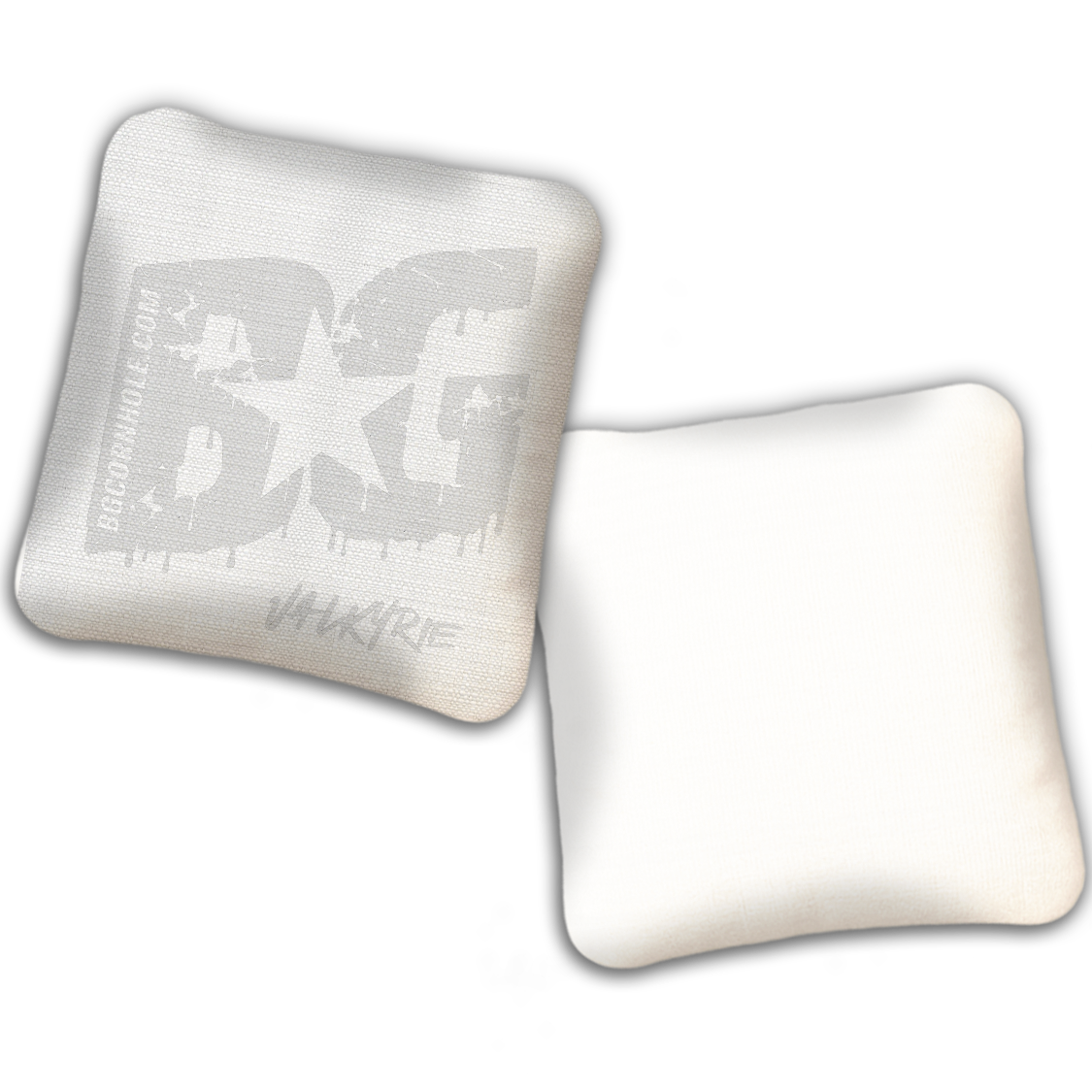 UNSTAMPED BG Multiple Bag Models "Whiteout" - Cornhole Bags - SET OF 4 BAGS