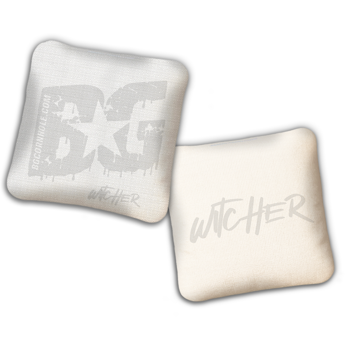 UNSTAMPED BG Multiple Bag Models "Whiteout" - Cornhole Bags - SET OF 4 BAGS