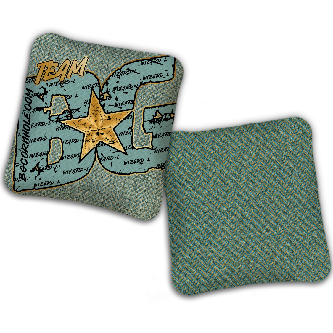 UNSTAMPED BG Wizard L "Big BG Colormatch" - Cornhole Bags - SET OF 4 BAGS