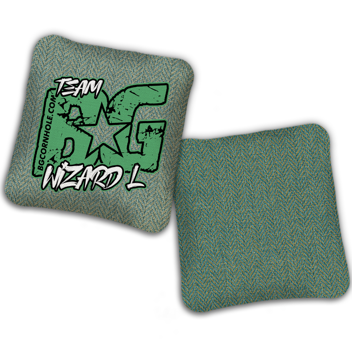 UNSTAMPED BG WIZARD-L “ESPN THROWBACK COLORMATCH" - Cornhole Bags - SET OF 4 BAGS