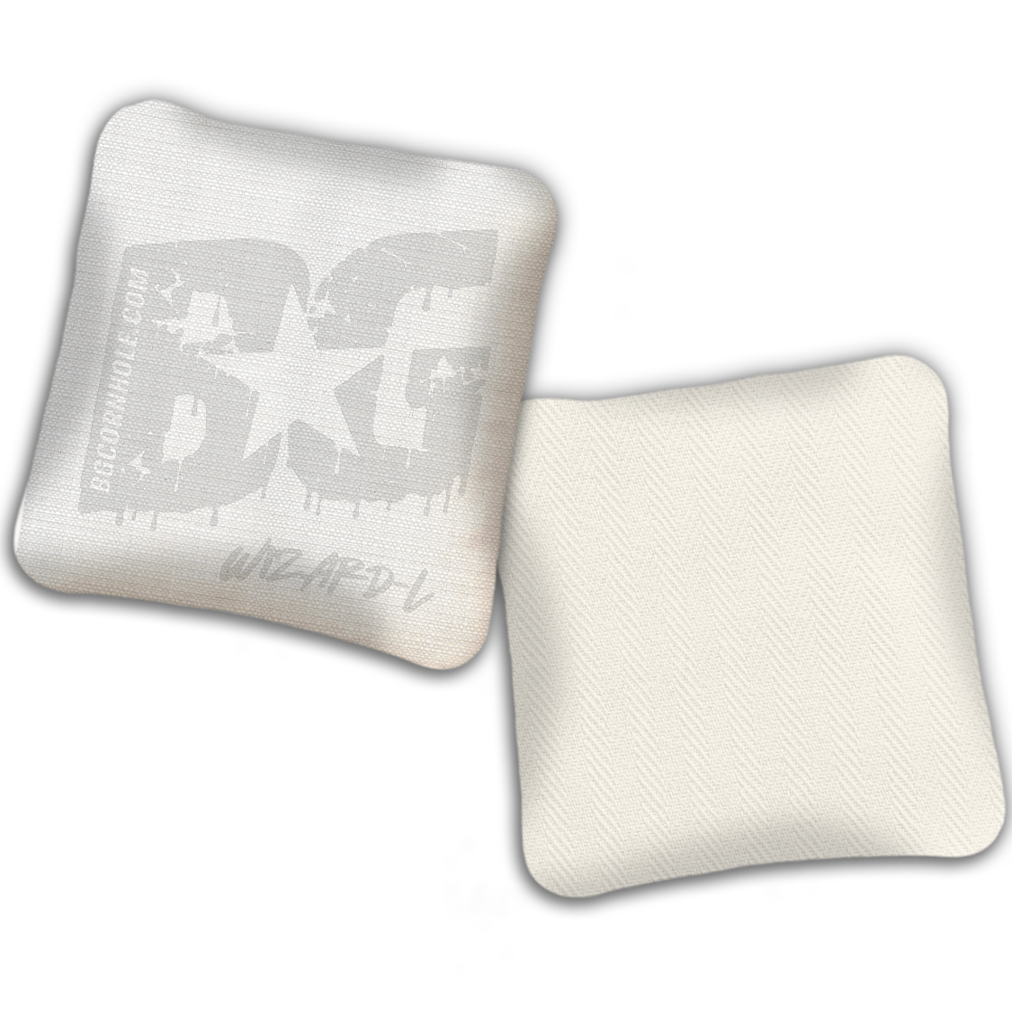 UNSTAMPED BG Multiple Bag Models "Whiteout" - Cornhole Bags - SET OF 4 BAGS
