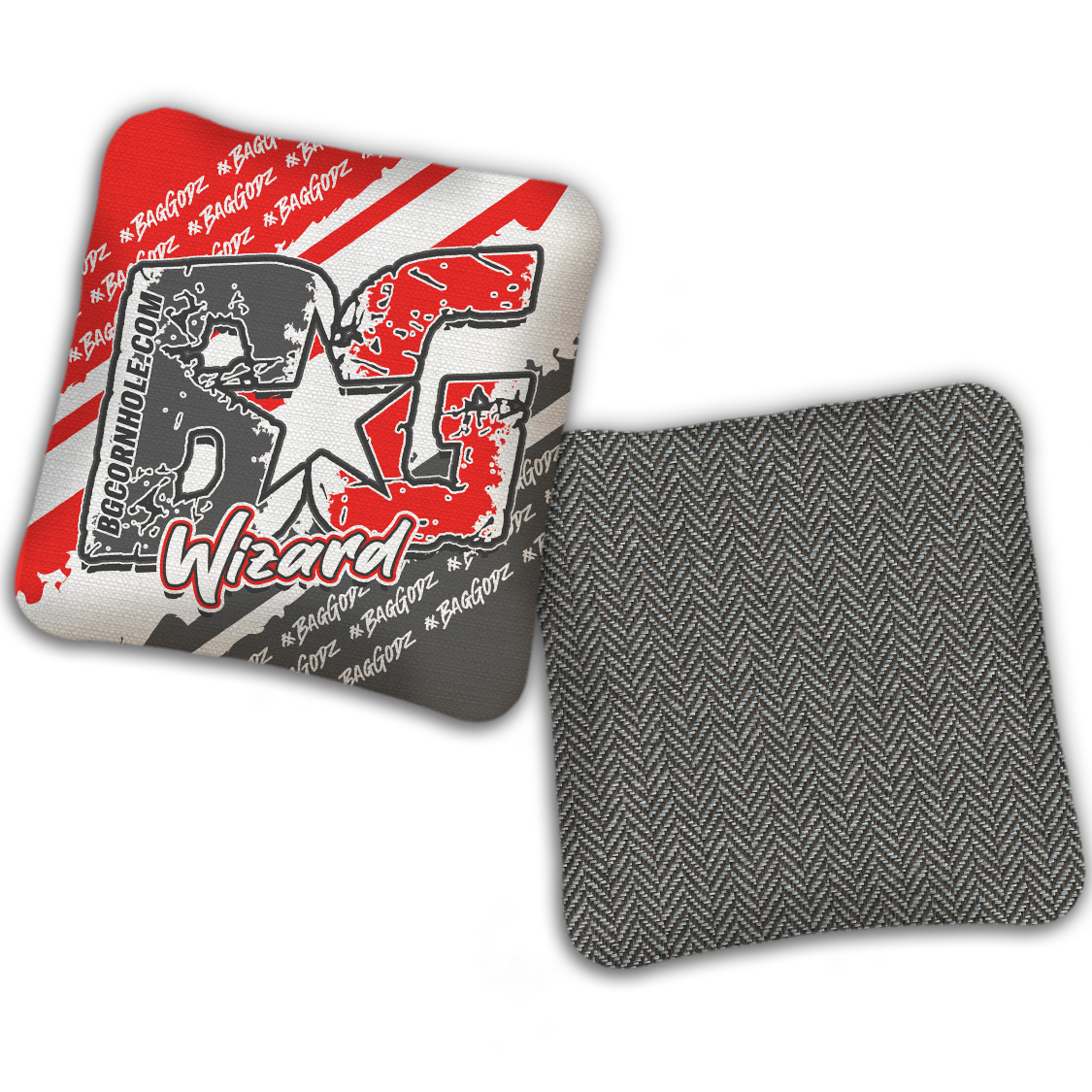 UNSTAMPED BG Multiple Bag Models "BAGGODZ RALLY" - Cornhole Bags - SET OF 4 BAGS