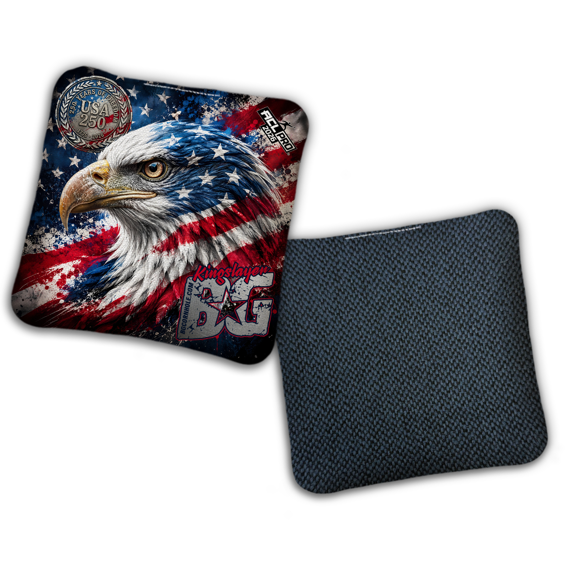 2026 BG "USA 250 FLAG" - ACL Pro Stamped Cornhole Bags - SET OF 4 BAGS