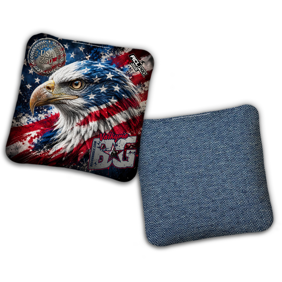 2026 BG "USA 250 FLAG" - ACL Pro Stamped Cornhole Bags - SET OF 4 BAGS